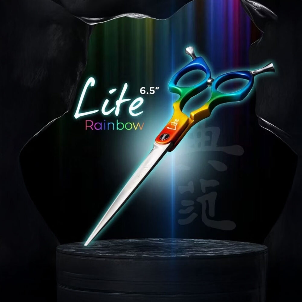 TrueIconic Rainbow Lite 6.5” – profesjonalne nożyczki groomerskie (Limited Edition)