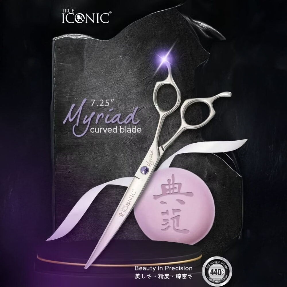 TrueIconic MYRIAD – Scissors Series | zakrzywione nożyczki groomerskie